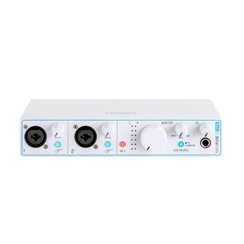 Arturia MiniFuse USB Audio & MIDI Interface, MiniFuse 2 OTG - White
