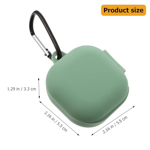 Protective Earphone Case for Earbuds Matcha Green Silicone Cover with Charging Moisture and Scratch Resistant Headphone Case for Earphones