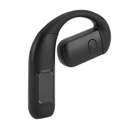 Yunseity Bluetooth Headset, Single Ear Noise Cancelling Wireless Earpiece with 180 Degree Rotatable Microphone and 30H Playtime, for Running Cycling Hiking Outdoor Sports (Black) - color: Black