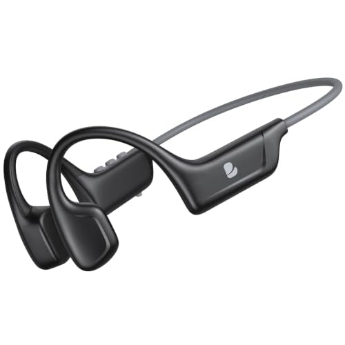Bone Conduction Headphones, Open Ear Wireless Headphones, 10H Playtime, Bluetooth 5.4, Lightweight Sport Headphones with Stable Connection, Sweatproof Running Headset for Workout Cycling, Black