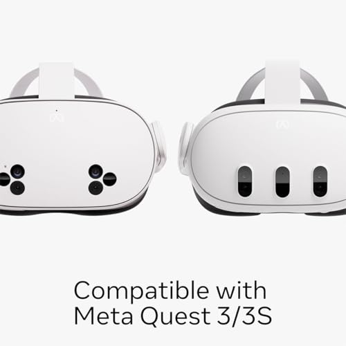 Meta Quest Carrying Case — Works with Meta Quest 3/3S — Premium Style and Protection — Fits Quest 3/3S, Touch Plus Controller, Headstrap, Active Straps, Charging Cable and Adapter | Felt shell with snag-free zipper and plastic compartments for Quest 3, To