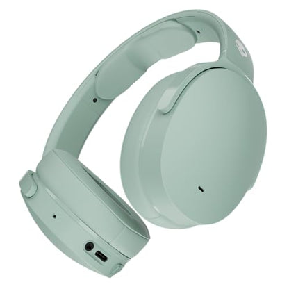 Skullcandy Hesh ANC Noise Cancelling Wireless Headphones - Preppy Sage | Bluetooth, Noise Cancellation, Over-Ear Fit, 22 Hours Battery, Foldable, Lightweight Design, Microphone, Studying, Travel - color: Preppy Sage