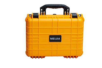 MEIJIA All Weather IP67 Waterproof Hard Camera Case,Hard Protective Case,Hard Case with Customizable Foam,Fit Use of Drones,Camera,Equipments,Pistols(Yellow,15.98x12.99x6.85inches) - color: Yellow, size: 15.98x12.99x6.85inches