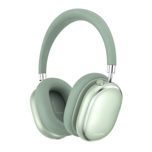 Srhythm NiceComfort 95 Hybrid Noise Cancelling Headphones Wireless | Bluetooth with Transparency,ENC,HD Sound,Slim Headphones Lightweight - color: Mint Green