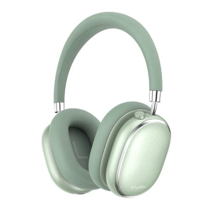 Srhythm NiceComfort 95 Hybrid Noise Cancelling Headphones Wireless | Bluetooth with Transparency,ENC,HD Sound,Slim Headphones Lightweight - color: Mint Green