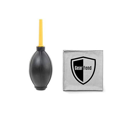 Dust Cleaner Strong Cleaning Air Blower for All DSLR Camera & Camcorders, Lens, LCD Screens, etc + Microfiber Cloth