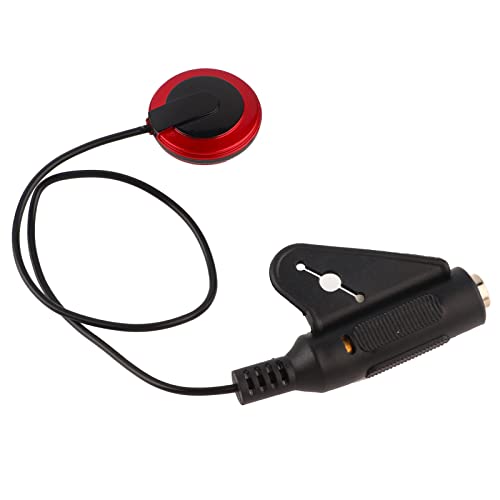 Drfeify Piezo Contact Microphone Pickup, Noise Cancelling Instrument Pickup for Guitar Violin Ukulele Cello, Easy Install No Drill, with 6.35mm Jack for Amp Recording Equipment