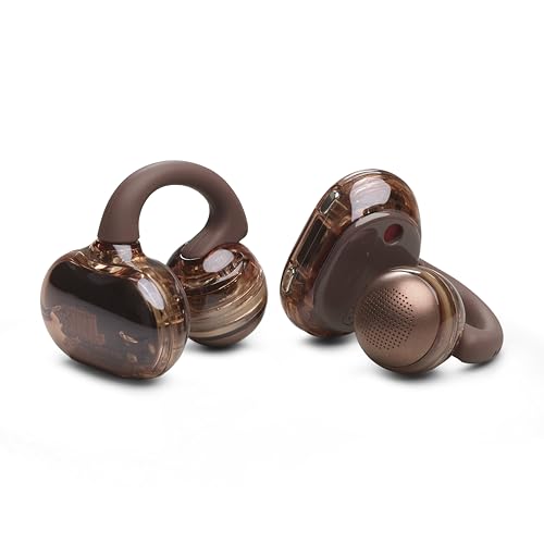 JBL Soundgear Clips Open Ear Headphones for Situational Awareness - Copper | Up to 32 Hours Total Playtime With Speed Charge, Sweat Resistant, Noise-Reducing Mics, App Control For Custom Audio - color: Copper