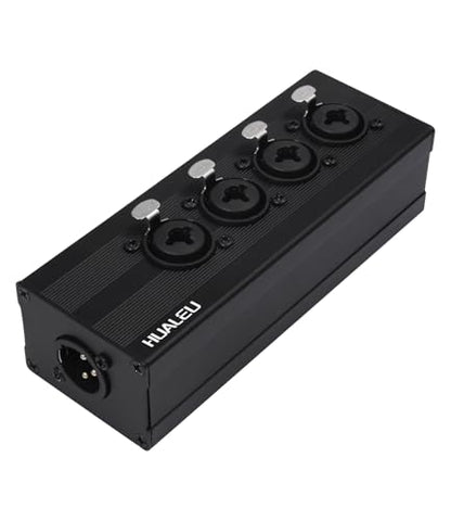 3Pin XLR 1 Male to 4 Female Splitter,4 Way 1/4 TRS& XLR Input to one-Output Parallel Connection Adapter,Four 6.35mm Microphone inputs Converted to one Output - color: XLR 1 F TO XLR+1/4 F