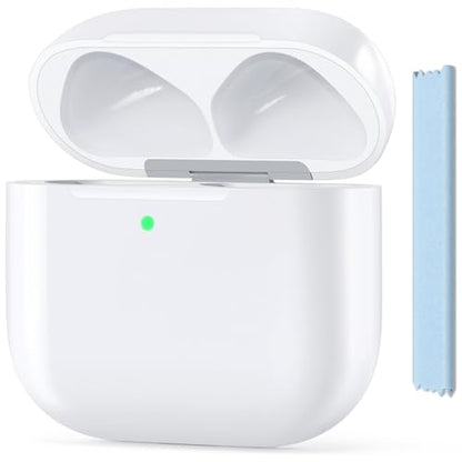 Wireless Charging Case for AirPods 4th Gen, USB-C Port, Pairing Sync Button | Charger Case Replacement, with Bluetooth Pairing Button, LED Indicator, Earphones Not Included (with Blue Cleaning Cloth)