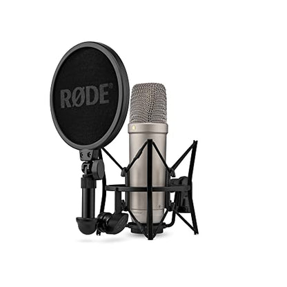 RØDE NT1 5th Gen Studio Condenser Microphone, XLR + USB-C, Black - color: Silver