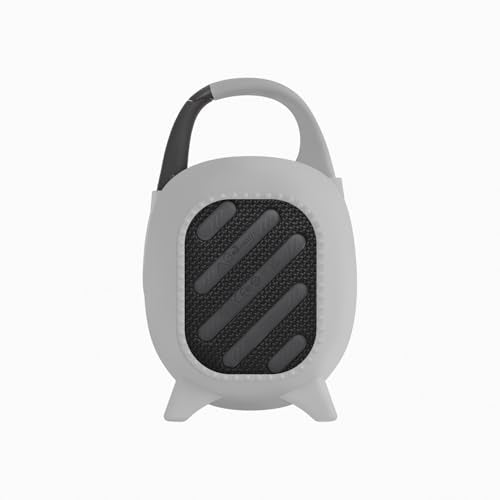 Geiomoo Silicone Carrying Case for JBL Clip 5, Protective Portable Scratch Shock Resistant Cover (Gray) - color: Gray