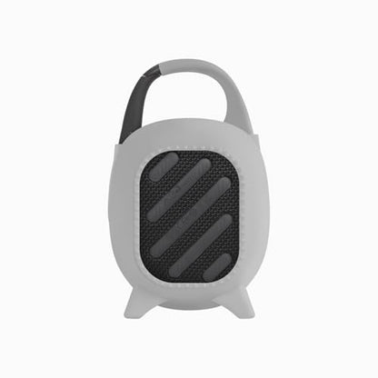 Geiomoo Silicone Carrying Case for JBL Clip 5, Protective Portable Scratch Shock Resistant Cover (Gray) - color: Gray