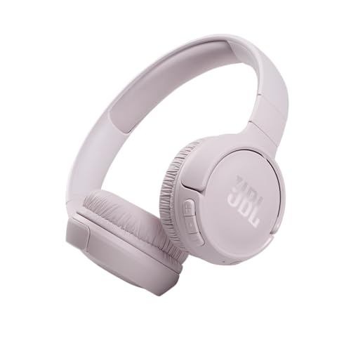 JBL Tune 510BT - Wireless On-Ear Headphones - Rose | JBL Pure Bass Sound, Wireless Bluetooth 50 Streaming, Up to 40H battery life and speed charge 5mins 2H, Hands-free calls - color: Rose, size: Medium