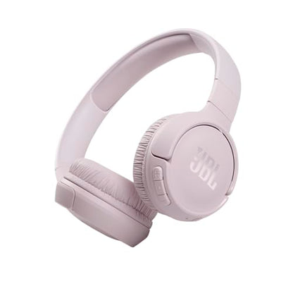 JBL Tune 510BT - Wireless On-Ear Headphones - Rose | JBL Pure Bass Sound, Wireless Bluetooth 50 Streaming, Up to 40H battery life and speed charge 5mins 2H, Hands-free calls - color: Rose, size: Medium