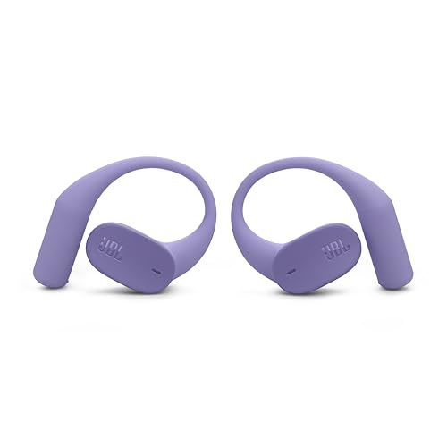 JBL Sense Lite Open Ear Earbuds, True Wireless, Ear Hook Fit - Purple | Water Resistant Sports And Workout Headphones, Up To 8 Hrs Playtime, Clear Calls With Noise Reduction - color: Purple