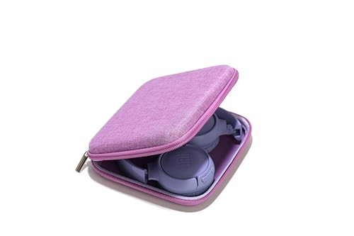 Ginsco Ultra-Slim Case Compatible with JBL Tune 510BT Bluetooth Headphones, with JBL Tune 520BT/670NC Live 460NC, Wireless On-Ear Headphones, Travel Carrying Headphone Case (Purple) - color: Purple