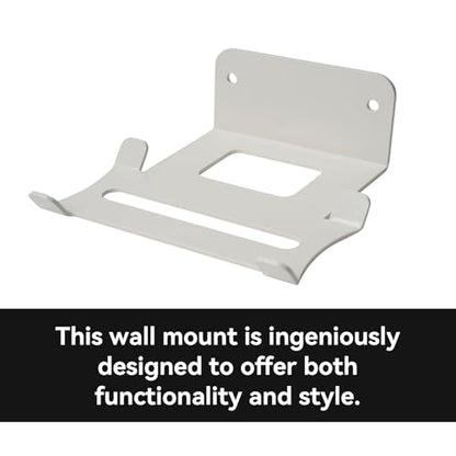 shinar Metal Wall Mount Compatible with Bose SoundLink Flex 1st & 2nd Gen | Wall Bracket Accessory Stand Compatible with Soundlink Flex Integrated Cable Management White (White) - color: White