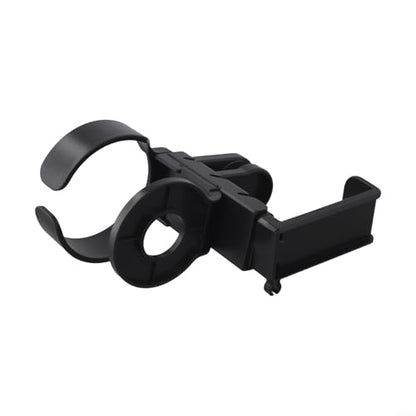 Under Desk Organizer Cup Holder and Headphone Hanger 2 in 1 Adjustable Clamp for a Cleaner Workspace (Black) - color: Black
