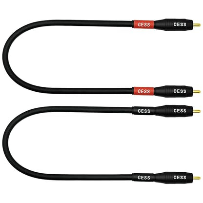 CNCESS Waterproof RCA Male to Male Cable, 2-Pack (1 Foot) - size: 1 FT