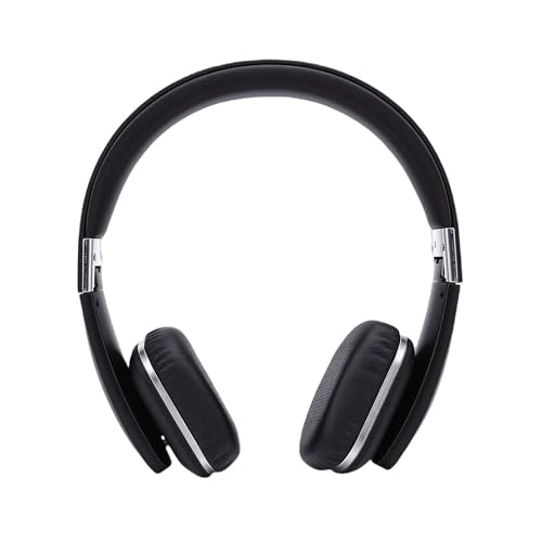 Wireless Headphones, Over Ear Headphones, Foldable Lightweight Stereo Headset, Ideal for Travel Smartphone Computer Laptop, Support Dual Device Simultaneously (Black) - color: Black