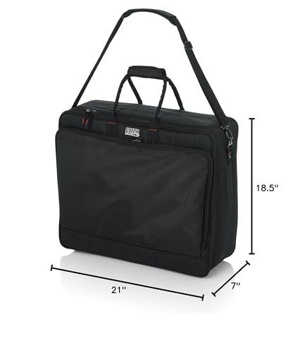 Gator Cases Padded Nylon Mixer/Gear Carry Bag with Removable Strap, 21" x 18.5" x 7" (G-MIXERBAG-2118) - size: 21"x 18.5"x 7", style: Medium Format
