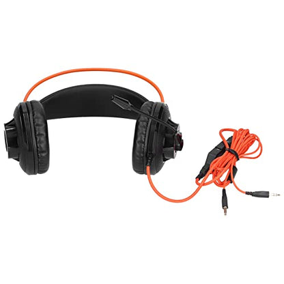 Gaming Headset Lightweight Adjustable with Microphone for and PC Sound Control