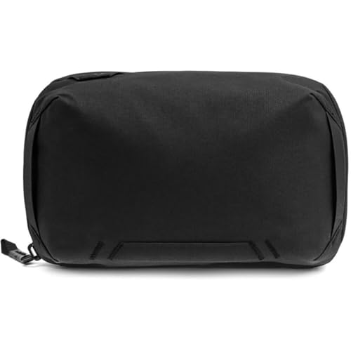 Peak Design Tech Pouch, Black, Electronics Organizer for Travel or Everyday Carry, Origami-Style Storage, Cable Pass-Through, Weatherproof Recycled Nylon, Gear Carry Bag for Men and Women - color: Black, size: Regular