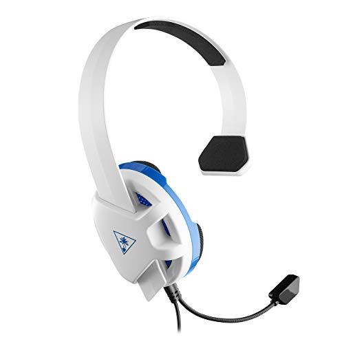 Turtle Beach Recon Chat PlayStation Headset – PS5, PS4, Xbox Series X, Xbox Series S, Xbox One, Mobile & PC with 3.5mm – Glasses Friendly, High-Sensitivity Mic, White - color: White