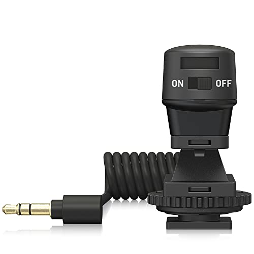 Behringer GO CAM Shotgun Microphone Wired Professional Camera Mic for Podcast Interviews Vlogs Live Streaming Audio Recorder, Black