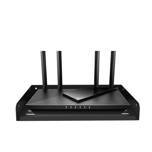 Metal Floating Wall Mounted Shelf Bracket for AV, TV Accessories, WiFi Router, TV Box, Cable Boxes, DVD Player, Games Consoles or Other Small Projectors (12 inches Width) | TV Accessories, WiFi Router, TV Box, Cable Boxes, DVD Player, Games Consoles or Ot