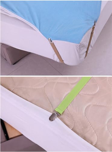 Yoovat Couch Cushion Covers Holder Straps Sofa Couch Covers Sofa Slipcover Holder Clips 10 to 60in(25-160cm) Adjustable Elastic Straps for Sofa Covers Cushion (8 Pcs Black) - color: 8 Pcs Black