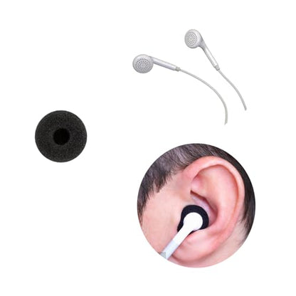 50PCS 18mm Foam Earbud Covers for Walkie Talkie & MP3 Headsets
