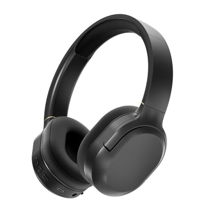 Wireless Noise Cancelling Headphones, Black for Travel,Home,Office | Comfortable Protein Ear Pads, Built-in Mic,30H Playtime,Bluetooth 5.3,Deep Bass Lightweight Active Noise Cancelling Headset - color: black A
