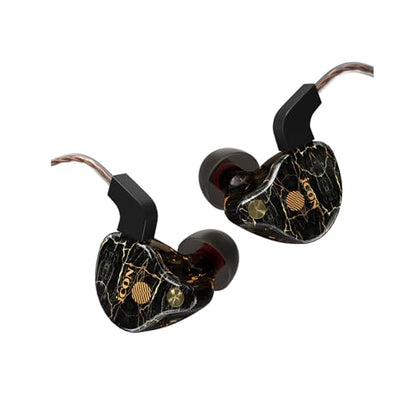 iCON Pro Audio Scan 10 in-Ear Monitors (Brown) - Professional Wired Earphones with 3.5mm Jack for Stage, Studio, PC, Smartphone - Noise Isolating IEM (Skin Tone)