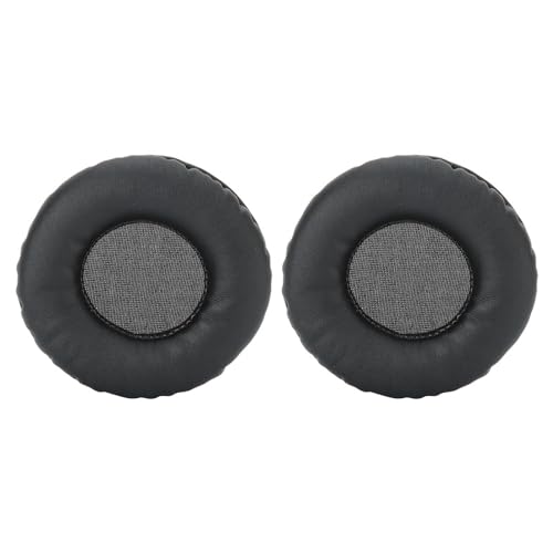 GOWENIC Replacement Ear Cushions, 75mm Headphone Earpads, Universal Ear Pads Covers for Headset, Black Foam Cushions Compatible with Most Headsets
