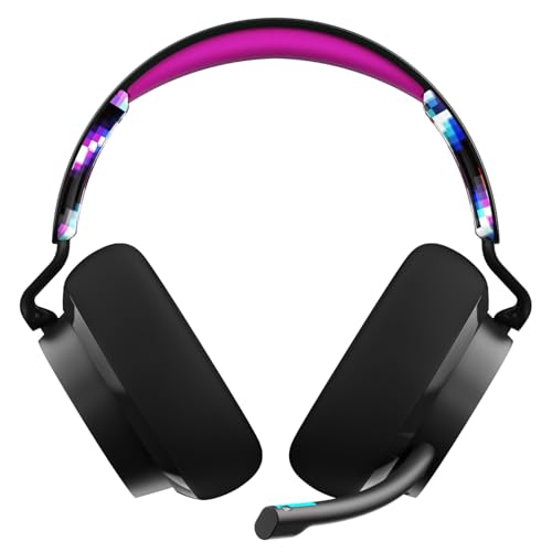 Skullcandy SLYR Multi-Platform Wired Gaming Headset - Black Digi-Hype | Removable Mic, Durable and Comfortable Lightweight Design, Ultra-Soft Memory Foam Ear Cushions, PC, Xbox, PlayStation - color: Black Digi-Hype, style: SLYR