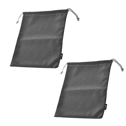 Cosmos 2 Pcs Portable Headphone Carrying Bag Travel Headset Storage Pouch Soft Drawstring Headphone Case Bag for Over-Ear Headphones Gaming Headset Neckband Earphones (Gray Color)
