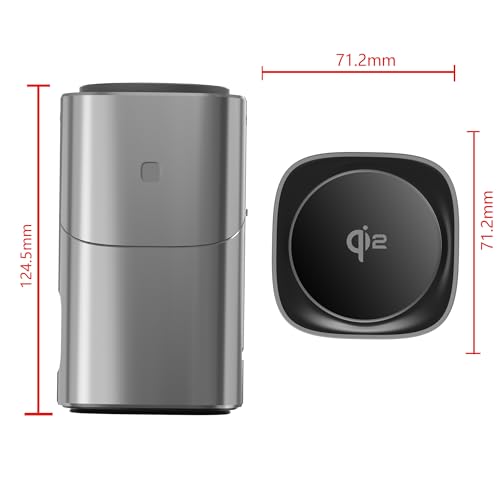 6-in-1 Charging Station, Desktop Charger with QI2 15W Wireless & 65W USB-C Hub, 3 USB-C + USB-A, Smart Power for iPhone, Android, Earbuds, Watch, Laptop for Office Desk & Nightstand (Black) - color: Black