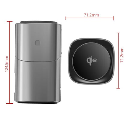 6-in-1 Charging Station, Desktop Charger with QI2 15W Wireless & 65W USB-C Hub, 3 USB-C + USB-A, Smart Power for iPhone, Android, Earbuds, Watch, Laptop for Office Desk & Nightstand (Black) - color: Black