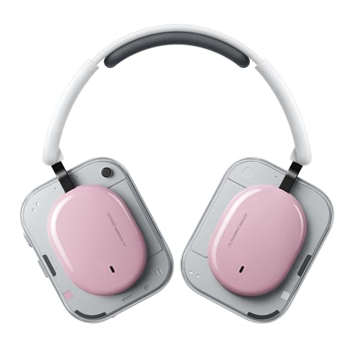 Nothing Headphone (a) 2026 New, Adaptive Active Noise Cancelling Headphones, Wireless Over Ear Bluetooth 5.4 ANC Headset with LDAC Hi-Res, 5 HD Mics Ultra Bass via APP, 135 Hours Playtime, Pink - color: Pink
