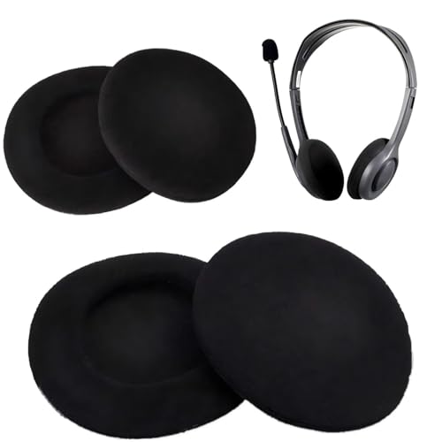 4 Pcs Foam Ear Cushions for Plantronics H251 H261 H351 H361 Series Headsets | Black,Headphones Most Standard Size Office Telephone H251 H251N H261 H261N H351 H351N H361 H361N Headset Disposable Covers