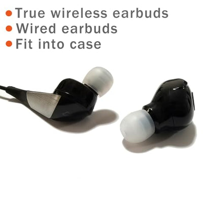 Extra Small Ear Tips for Small Ear Canals – Universal Replacement Tips | 8 Pairs (XS/S) Silicone Earbuds Tips, Noise Isolating, Transparent
