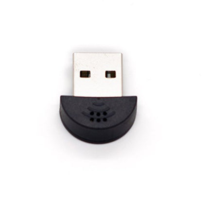 Youmi Mini USB 2.0 Microphone Mic for Laptop/Desktop PCS - Skype/Voice Recognition Software Driver-Free Audio Receiver Adapter for MSN PC Notebook
