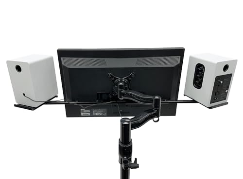 Nagao Seisakusho NB-SPKR-VESA Speaker Stand Compatible with Monitor Arm VESA Computer Monitor Speaker Installation