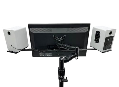 Nagao Seisakusho NB-SPKR-VESA Speaker Stand Compatible with Monitor Arm VESA Computer Monitor Speaker Installation