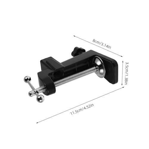 Kisangel Adjustable Metal Base Boom Arm for Live Streaming Quick Assembly Heavy Duty Construction Slip Clamp for Secure Setup