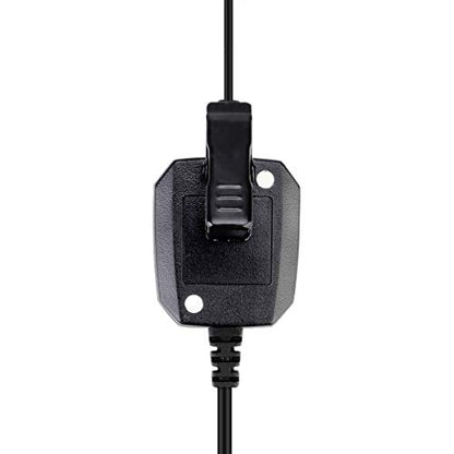 Retevis RT48 Walkie Talkie Earpiece with Mic,IP66 Waterproof | Compatible with RT29G/RT29S/RT47/RT47V, Ailunce HD1/HD2/HA1G, Motorola EX500 Walkie-talkies, 2 Way Radio Earpiec(4 Pack)