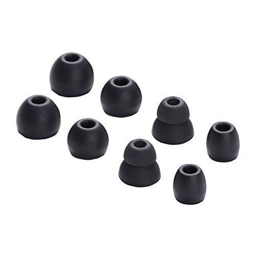 Replacement Eartips Silicone Earbuds Buds Set for Powerbeats Pro Beats Wireless Earphone Headphones,4 Pair (Black) - color: Black