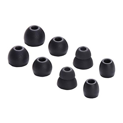Replacement Eartips Silicone Earbuds Buds Set for Powerbeats Pro Beats Wireless Earphone Headphones,4 Pair (Black) - color: Black
